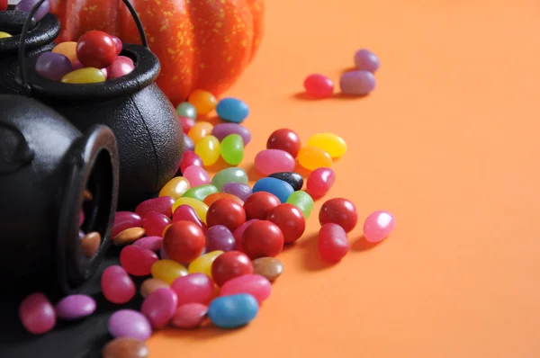 Счастливый Хэллоуин конфеты трюк или лечения — стоковое фото