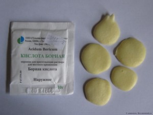 Шарики из борной кислоты