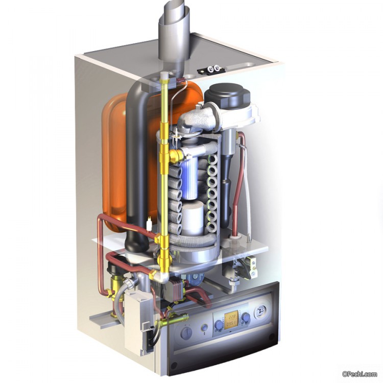 Внутреннее содержание конденсационного котла