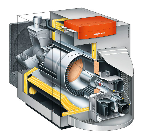 Устройство жидкотопливного котла Viessmann