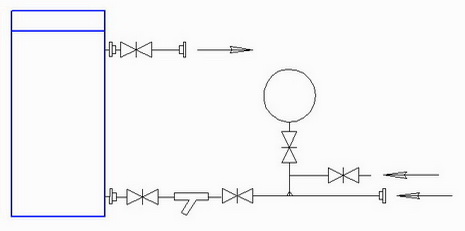 Схема подключения газового котла