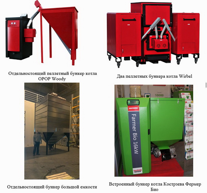 Бункеры для пеллетных котлов