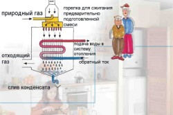 Схема работы газового котла с замкнутой камерой сгорания