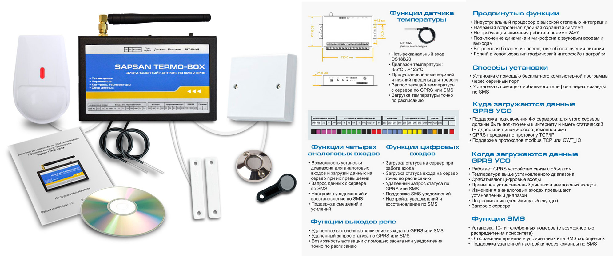 GSM сигнализация Sapsan TERMO-BOX