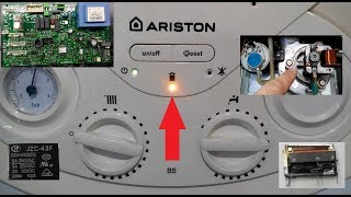 Как сделать. Ремонт газового котла ARISTON. Ошибка дымохода. Repair of gas boiler ARISTON.