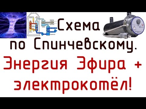 Свободная энергия+электрокотёл. Съёмка тепловизором! Схема по Спинчевскому.