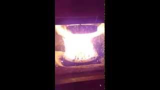 Автоматический угольный Котел Metex 80кВт как горит пламя