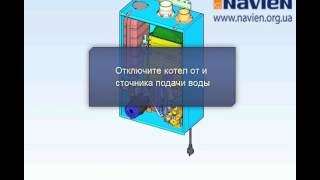 Демонтаж, замена и ремонт расширительного бака на котле NAVIEN ACE Turbo 16К 20К 24К