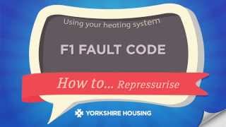 Using your heating system - F1 Fault Code