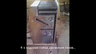 Полуавтоматический твердотопливный котел своими руками!