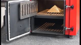 Твердотопливный котел на дровах и угле нижнего горения Amica Time (Амика Твйм) Видео обзор