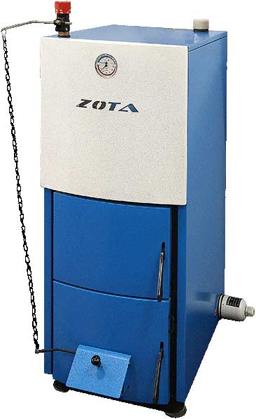 На фотографии отечественного Zota Mix хорошо видно устройство механического терморегулятора.